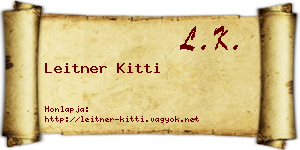 Leitner Kitti névjegykártya